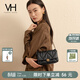VANESSA HOGAN VH女包蓬蓬軟包質(zhì)感柔軟褶皺菱格方包百搭腋下包牛皮單肩斜挎包
