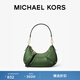 MICHAEL KORS 邁克高仕 MK Enzo 女士小號皮質(zhì)褶皺斜挎包 墨綠色 386 小號