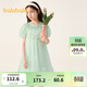 巴拉巴拉兒童連衣裙2024夏裝大童女童裙子國風(fēng)紗裙甜美泡泡袖208224111040
