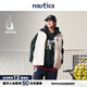 nautica white sail白帆×Reebok聯(lián)名 男女同款校園風(fēng)雙面穿羽絨馬甲RBJW4403 白色1BW S