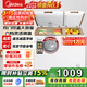 美的（Midea）202升家用冰柜雙頂開(kāi)雙溫柜一級能效省電低音囤貨冷柜以舊換新BCD-202DKM(E)
