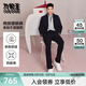 九牧王（JOEONE）【李昀銳 商場(chǎng)同款】休閑褲男褲春秋款含羊毛彈力防皺褲子 修身版+暗夜黑+FPX9550112 39 碼 180/98B(3)尺 100cm