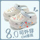 百慕傾臣孕婦洞洞鞋女款夏季外穿厚底增高足弓支撐包頭eva防滑防臭涼拖鞋 白藍【小貓小魚(yú)】防滑不臭 36 -37【標準碼】?jì)乳L(cháng)240MM