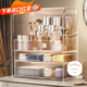 EACHY化妝品收納盒生日禮物防塵超大容量化妝品置物架亞克力透明白