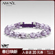 AWNL刺梨薔薇紫水晶手鏈小眾輕奢時(shí)尚百搭飾品送女友生日禮物 紫水晶手鏈 【品牌禮盒】XS 推薦13.5-15cm