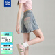 唐獅2025夏口袋編織毛邊短褲