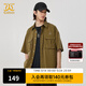 卡賓男裝山系風(fēng)短袖襯衫寬松24夏新款潮流商場(chǎng)同款W3242111011 橄欖綠88 L /175/50