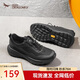 紅蜻蜓休閑鞋春夏男鞋厚底超輕健步鞋舒適運動(dòng)鞋爸爸鞋WTA35306 黑色 42