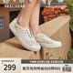 斯凱奇（Skechers）春季女帆布鞋輕便透氣軟底單鞋板鞋百搭通勤休閑鞋113821