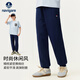 納維凱爾（Navigare）兒童褲子春季男童運動(dòng)褲女童衛褲學(xué)生長(cháng)褲衛褲新深藍160