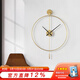 好久不見(jiàn) 西班牙極簡(jiǎn)掛鐘意式客廳創(chuàng  )意時(shí)尚潮流時(shí)鐘現代簡(jiǎn)約風(fēng)墻面裝飾 金色 西班牙掛鐘-50cm*50cm