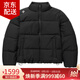 迪桑特（DESCENTE）FW25 戶(hù)外運動(dòng)休閑防風(fēng)加厚短款保暖泡芙立領(lǐng)面包羽絨服 男女同款 黑色 S /90碼（建議50kg-60kg）
