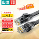山澤六類(lèi)網(wǎng)線(xiàn) 千兆八芯高速寬帶線(xiàn) CAT6類(lèi)網(wǎng)絡(luò )連接線(xiàn)家用工程裝修電腦路由器5g網(wǎng)絡(luò )監控線(xiàn)8芯成品跳線(xiàn) 六類(lèi)千兆-扁線(xiàn)純銅款 HBP 1米