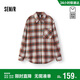 森馬（Semir）商場(chǎng)同款|長(cháng)袖襯衫女冬中長(cháng)款磨毛純棉寬松2025襯衣101725105005