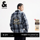 杰克·瓊斯（JACK&JONES）NBA聯(lián)名勇士隊男裝春季襯衫紐扣潮流百搭格子外套2254O3004 F39靛藍色 M