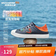 Skechers斯凱奇童鞋一腳蹬包頭涼鞋春夏季男中童洞洞鞋406810L