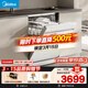 美的（Midea）【RX600S Max白色】150升以上獨嵌兩用洗碗機變頻凈洗四星消毒105℃熱風(fēng)烘干168H抑菌存儲新款