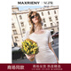 MAXRIENY【SGPR】浮影針織裙收腰連衣裙夏款波西米亞風(fēng)長(cháng)裙波嬉風(fēng)裙子 米白 S