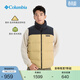 Columbia哥倫比亞戶(hù)外男子金點(diǎn)拒水鵝絨700蓬羽絨背心馬甲WE4939 262 拿鐵色拼黑色 L (180/100A)