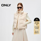 ONLY2025冬季新款蓬松保暖毛絨立領(lǐng)短款馬甲羽絨服女|125452001 A06太古白色 S