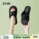 ZHR涼拖女夏季外穿交叉綁帶拖鞋子女一字帶純色女鞋