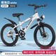 酷力捷安特公兒童自行車(chē)6-15歲女童男孩山地車(chē)小學(xué)生中大童碟剎變速青少捷安特 極地白-單速-鋁合金輻條輪-減震雙碟剎-禮包款 18寸