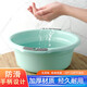 京惠思創(chuàng  )大號加深洗臉盆37cm單個(gè)裝學(xué)生宿舍洗衣加厚塑料盆泡腳盆顏色隨機
