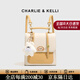 CHARLIE&KELLI CK品牌包包女款2026新款復古雙肩包時(shí)尚大容量背包學(xué)生開(kāi)學(xué)書(shū)包 米白色【京倉配送 贈專(zhuān)柜禮袋】