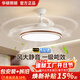 華碩全光譜護眼胡桃木中古風(fēng)法式隱形吊扇電風(fēng)扇燈靜音餐廳臥室燈具飾