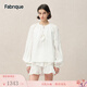 Fabrique白月光微透純棉刺繡上衣襯衫短裙度假套裝女春季 套裝 XS /P