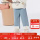 巴拉巴拉balaOne兒童長(cháng)褲女童寶寶直筒牛仔褲加絨保暖2025冬208425108008