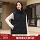 雪中飛秋冬季輕薄羽絨馬甲女保暖潮流寬松連帽百搭輕戶(hù)外羽絨服背心外套 黑色 L (170)