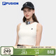 FILA FUSION斐樂(lè )潮牌女子針織背心2025夏休閑緊身無(wú)袖上衣