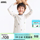 安奈兒童裝男童秋衣褲套裝2025秋新款 白藍花 170