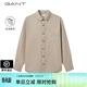 GANT【亞洲版型】甘特春季磨毛長(cháng)袖純棉經(jīng)典紐扣領(lǐng)商務(wù)休閑男襯衫 204冷米色 XL 尺碼偏大