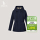 哈吉斯（HAZZYS）女裝 秋季女士大口袋連帽挺括夾克女ASVSU0CCU01 藏青色NV L (165/88A 40)