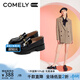 康莉（COMELY）樂(lè )福鞋女秋季新款圓頭厚底鞋英倫風(fēng)時(shí)尚金屬扣小皮鞋 黑色 36