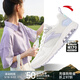 安踏運動(dòng)鞋休閑女鞋2022夏季女士皮網(wǎng)面防水跑步減震氣墊鞋