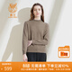鹿王【全羊絨】純山羊絨衫女半高領(lǐng)打底針織衫簡(jiǎn)約秋冬輕薄內搭禮遇季 駝色 L 170