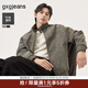 gxgjeans男裝 多色簡(jiǎn)約美式復古寬松立領(lǐng)夾克外套男 25秋新品 灰色 L (175)