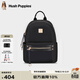 暇步士（Hush Puppies）背包女士雙肩包時(shí)尚大容量書(shū)包通勤出差電腦包生日禮物旅行包 黑色HA-1472503W-5720