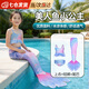 紀奈落美人魚(yú)泳衣公主裙尾巴女童泳衣服裝演出三件套兒童分體泳裝 美人魚(yú)套裝 110 碼（建議105-115cm）