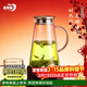 青蘋(píng)果耐熱玻璃涼水壺1.95升大容量 可加熱燒水壺 泡茶煮涼茶壺冷水壺