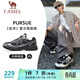 駱駝（CAMEL）追尋復古慢跑步男鞋厚底休閑運動(dòng)鞋子 K14B09L7051 黑/銀灰 41