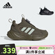 阿迪達斯（adidas）童鞋24秋冬款男童運動(dòng)鞋OZELLE小大童兒童BOA旋鈕跑步鞋IE6406