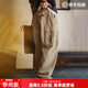 馬登工裝美式復古淺卡其M65大口袋直筒休閑褲老錢(qián)磨毛長(cháng)褲子男春 卡其色 36