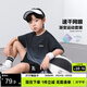 左西男童夏裝套裝兒童速干運動(dòng)衣服2025新款男孩短袖兩件套 深灰色140
