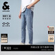 杰克·瓊斯（JACK&JONES） 秋季新款男裝牛仔褲潮流水洗磨白做舊彈力修身長(cháng)褲225332084 
