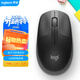 羅技（Logitech）M190 無(wú)線(xiàn)鼠標 筆記本電腦商務(wù)辦公家用全尺寸光電鼠標 適用中大手型 碳黑色