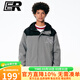 ER【朱志鑫同款】女生外套夾克男裝上衣拼接撞色衣服秋春加絨情侶裝 淺灰（春秋款） XL